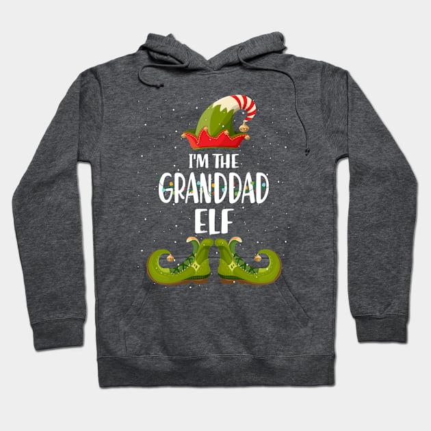 Im The Granddad Elf Christmas Hoodie by intelus